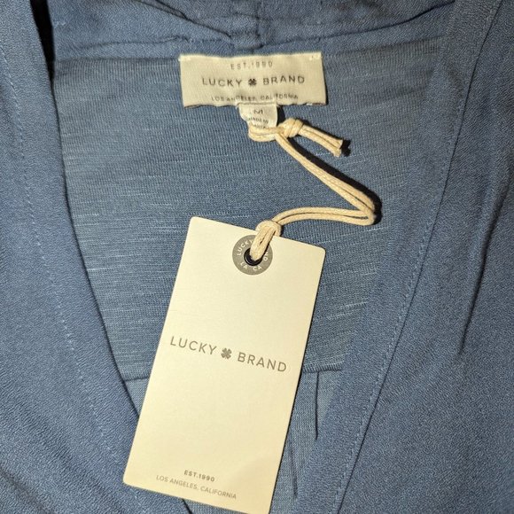 Lucky Brand Button Down Mixed Media Top NWT - Picture 7 of 10